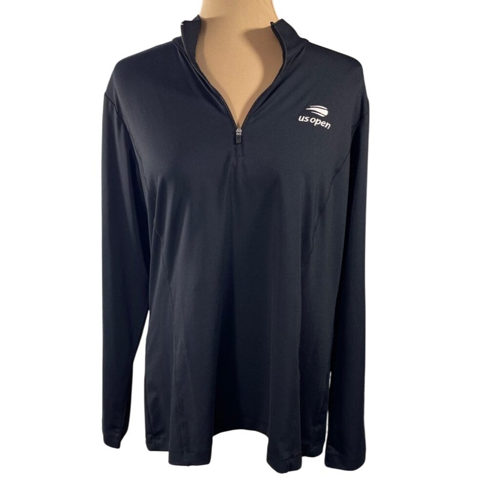 Epro Women's Pullover Top Embroidered 1/4 Zip US Open Size XL Extra Large